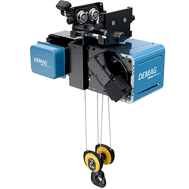 Manufacturer family reference: DEMAG DVR 10 ton normal headroom rope hoist