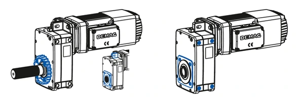 Manufacturer family reference: DEMAG Travel Gearmotors and Drive Assemblies